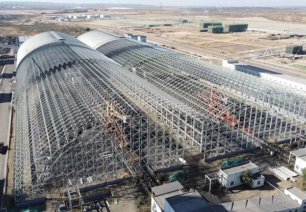 國家電廠(chǎng)封煤工程，FRP采光板項目